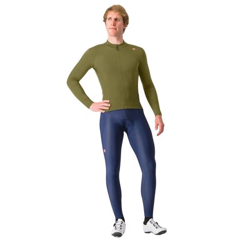 Culotte largo con tirantes de ciclismo Espresso