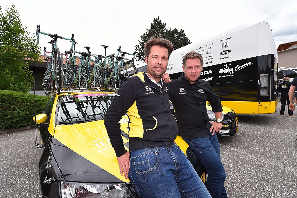 Cycling: 99th Tour of Italy 2016 / Stage 16Start / Team LOTTO NL - JUMBO (NED)/ Addy ENGELS (NED) Sport Director / Jan BOVEN (NED) Sport Director / Bianchi Bike / Car / Bressanone-Brixen - Andalo 1024m (132km)/ / Giro / © Tim De Waele