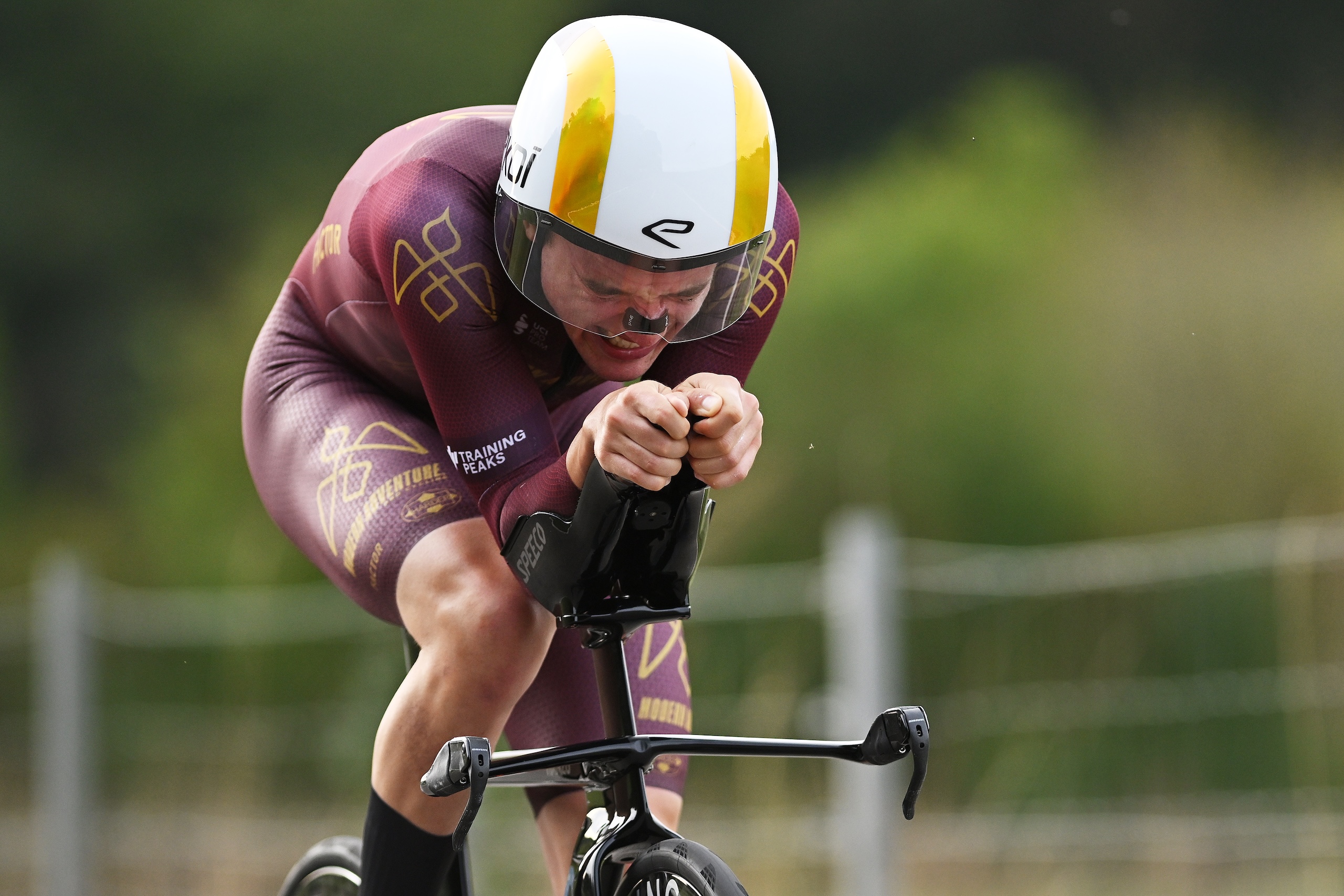 ETTELBRUCK, LUXEMBURGO - 19 DE SEPTIEMBRE: Leo Hayter de Gran Bretaña y el equipo Modern Adventure Pro Cycling compiten durante el 86.o Skoda Tour de Luxemburgo 2026, etapa 4, una etapa de contrarreloj individual de 20,4 km de Ettelbruck a Ettelbruck el 19 de septiembre de 2026 en Ettelbruck, Luxemburgo. (Foto de Luc Claessen/Getty Images)