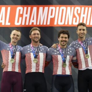 Taylor Phinney da un gran paso en su regreso al formar parte del equipo ciclista de EE. UU. Para el Campeonato Mundial de Pista UCI